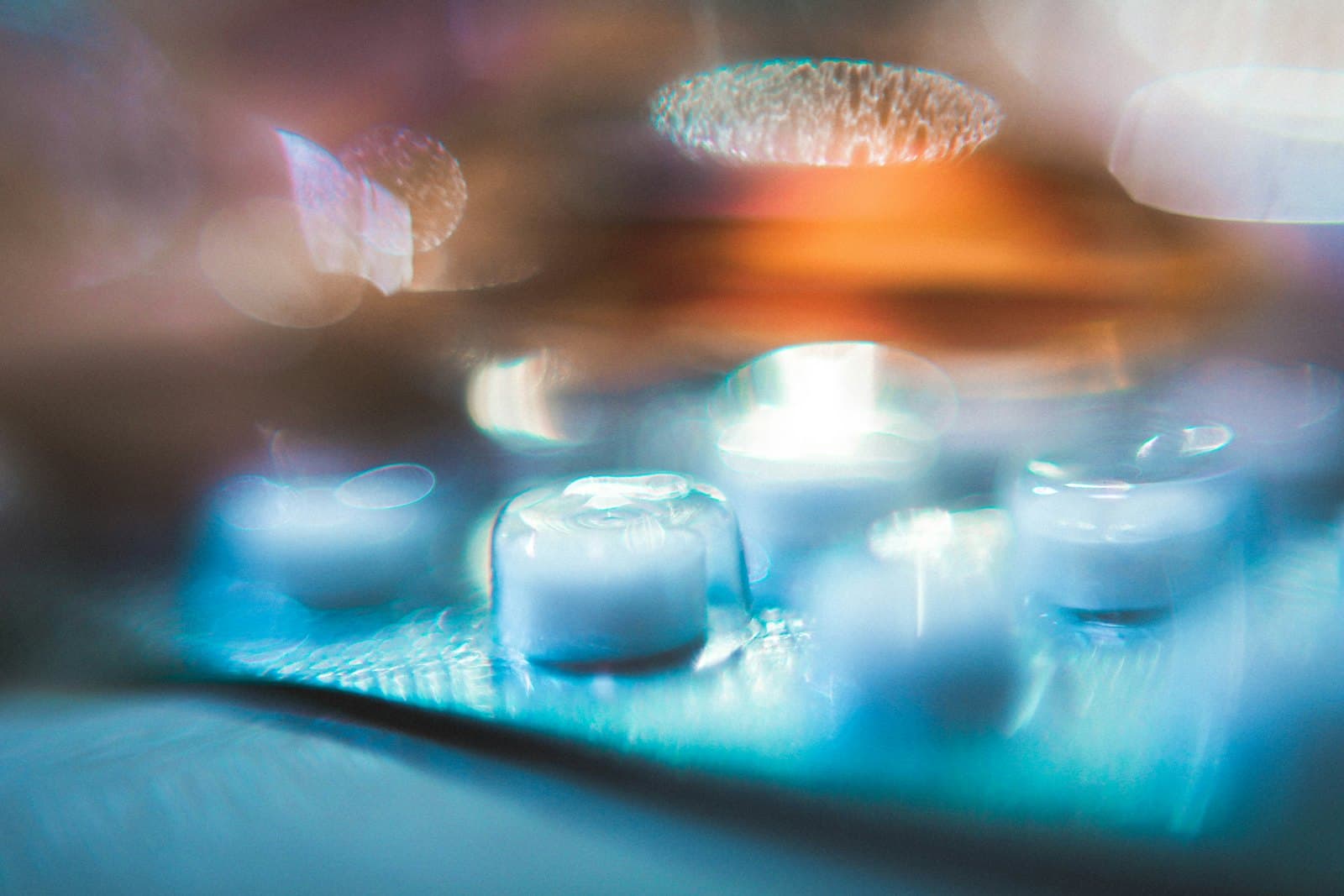 Close-up of tablets in a blister pack